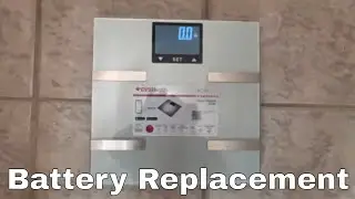 How To Change The Batteries On Your CVS Health Scale BF720 Digital Bluetooth Wifi Body Analysis