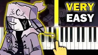 Friday Night Funkin - Zavodila - VERY EASY Piano tutorial