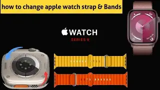 how to change apple watch strap/bands # apple watch strap attach & detach  #apple watch series 9