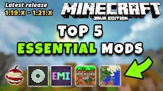 Top 5 Best Essential Minecraft Fabric Forge Mods 1.20.2 (and 1.21 upcoming) QoL HUD Minimap Mods