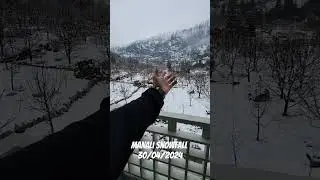 Manali snowfall in march | #youtubeshorts #trending #viral #manali #himachal #snow