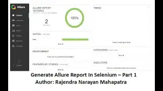 How to generate Allure Report In Selenium? [Part-1]