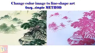 Change any color image to line-shape art and the g Code format (Easy and simple)
