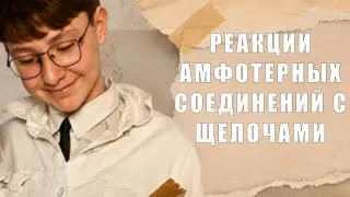ХИМИЯ | РЕАКЦИЯ АМФОТЕРНЫХ СОЕДИНЕНИЙ С ЩЕЛОЧАМИ