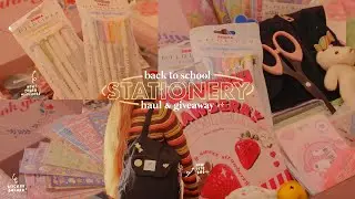 a huge back to school stationery haul + giveaway ✏️ ft. stationery pal