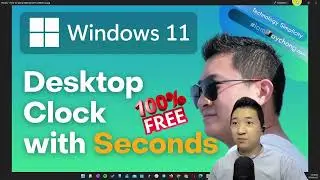100% FREE - Add Seconds to Desktop Clock (Windows 11 Compatible)