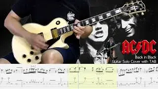 AC/DC - Back In Black Guitar Solo Cover with TAB