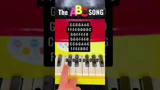 How to play ‚The ABC Song‘ on a toy piano. #nurseryrhymes #toypiano #toddleractivities