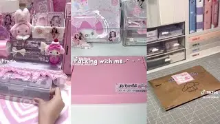 packing kpop photocards || asmr tiktok compilation 🌀🤍
