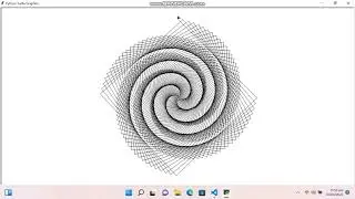 Creating Square Spiral In Python | Coding With Numair