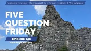 FIVE QUESTION FRIDAY episode 158 at Nutjak Fortress! I Expat in Croatia