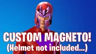 Custom MAGNETO skin in FORTNITE (helmet not included)! Viewer request!
