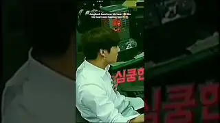 jungkook putting hand over his heart while watching jimin 😭 