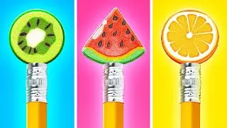 AWESOME ART HACKS & SCHOOL DIY IDEAS || Fire vs Water Parenting Hacks By 123GO Like!