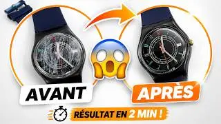 POLYWATCH CRASH TEST : Polir un verre rayé Montre Swatch 😲 Avant / Après
