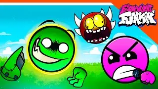 🎶 UPDATE GEOMETRY DASH FIRE IN THE HALL Fire In The Hole 🎶 Friday Night Funkin' Geometry dash