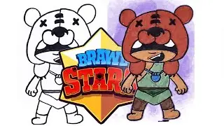 BRAWL STARS NITA DRAWING | HOW TO DRAW NITA | DRAW AND COLOR (EASY)