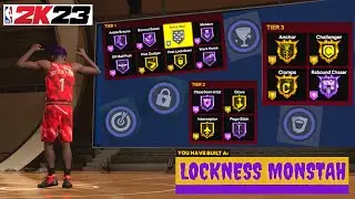 6'8 LOCKDOWN MONSTER FULL BUILD & BADGE BREAKDOWN - NBA 2K23