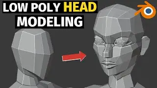 Low Poly Head Modeling [TIMELAPSE]