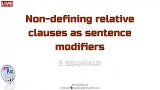 Non-defining clauses as sentences modifiers