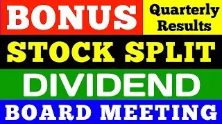 Stock Split, Dividend, Bonus for August