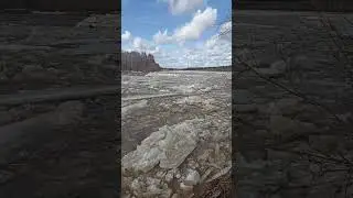 Разлив реки! Ледоход