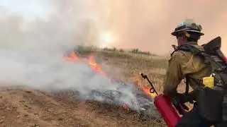 KFI's Kris Ankarlo observed a controlled burn in San Bernardino
