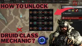 How to Unlock Druid's Spirit Boons Class Mechanic in Diablo 4