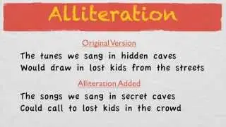 How To Write Good Lyrics | Alliteration