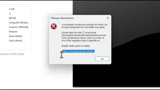 VMware : Module 'Disk' Power on failed Error