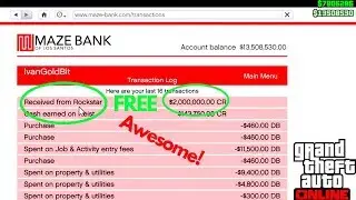Rockstar Free Money $2,000,000 For The Maintenance Issue Lost Items