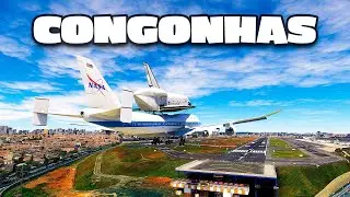 Pousando aviões grandes no aeroporto de Congonhas!