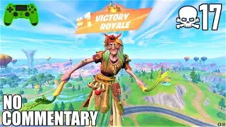 17 Kill Solo Win Gameplay in Fortnite! (PC PS4 Controller)