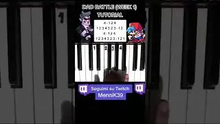 Dad Battle (Friday Night Funkin) - Easy piano TUTORIAL 