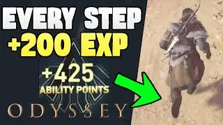200 EXP per 1 STEP! AC Odyssey XP GLITCH 2023 / FARM FAST LEVEL UP Assassin's Creed Odyssey Exploit
