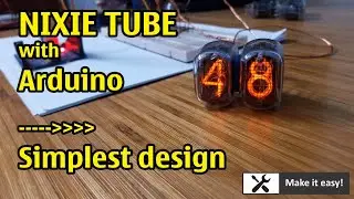 Nixie tube with Arduino || Simplest design with Opto coupler only