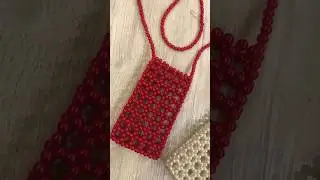 Сумка для телефона ♥️🤍 #2024 #бисер #сумка #handmade #работа #бисероплетение #творчество #для