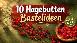 10 Bastelideen mit Hagebutten | Herbst Deko DIY