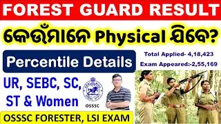 Forest Guard Exam Result Update|କେଉଁମାନେ Physical ପାଇଁ ଯିବେ?OSSSC FG,LSI,Forester|All Details|CP SIR