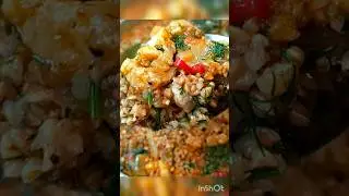 Гречка с мясом за 15 минут Гречка по купечески🍲🍲#shortsvideo #гречкасмясом