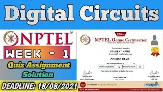 Digital Circuit Week 1 Assignment Answer | NPTEL | SWAYAM | Digital Circuit 2021 | July-Dec 2021