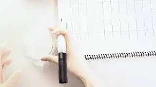 Ombré Brows Online - Practice Materials, Stretching on Plastic