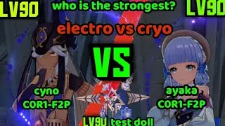 cyno C0 vs ayaka C0 who is the strongest? | genshin impact