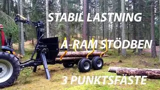 Skogsvagn Country T90 med 6,5 m kran