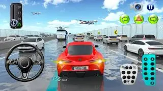 Red Supra vs Heavy Traffic! 🚘🔥 - 3D Driving Class 2026 Android ios - gameplay car 