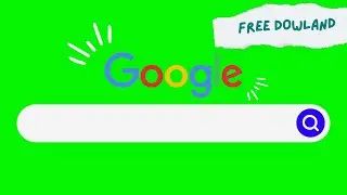 Free Google Search Bar | Green screen