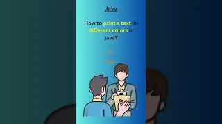 Print your name in different colors | Java Programming 