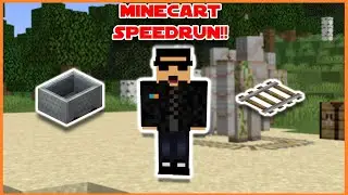 Speedrunning A Minecart in MINECRAFT