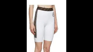Fendi Biker gym FF Zucca Fendirama Cycling Shorts leggings