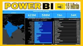 power bi end to end project | power bi advanced project | population of India project in power bi
